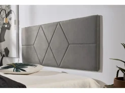 Eccox Cabecero Y Puente De Cama|Cabecero de Cama 110 Dos Rombos Tela Antimanchas 152x57x5cm