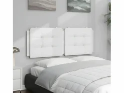 Cabecero de cama acolchado cuero sintético 140 cm^Clicnbuy Online