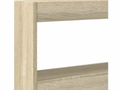Cabecero de cama con LED roble Sonoma 180x17x102 cm^Clicnbuy Discount