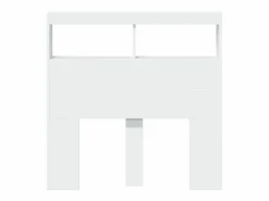 vidaxl Cabecero de cama con LED 100x17x102 cm Blanco Outlet