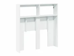 vidaxl Cabecero de cama con LED 100x17x102 cm Blanco Outlet