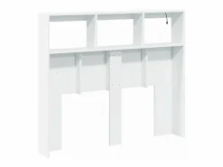 Clicnbuy Cabecero Y Puente De Cama|Cabecero de cama con LED 120x17x102 cm
