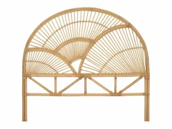 Vente-unique Cabecero Y Puente De Cama|Cabecero de cama de 140 cm en ratán de color natural - EFELA