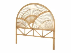 Vente-unique Cabecero Y Puente De Cama|Cabecero de cama de 140 cm en ratán de color natural - EFELA