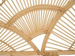 Vente-unique Cabecero Y Puente De Cama|Cabecero de cama de 140 cm en ratán de color natural - EFELA