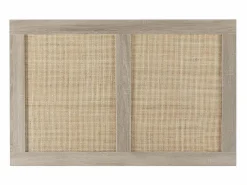 VS Venta-stock Cabecero de Cama Musa 95 x 60 cm Color Roble, ratán Natural Marru00f3n Clearance