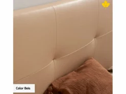 Cabecero Y Puente De Cama|Cabecero de Cama Tapizado 135 cm | | Tela de Polipiel Liso | Directo al suelo sin agujeros | Descansin