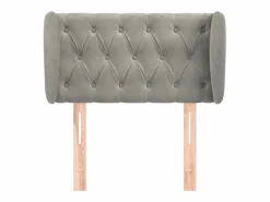 Cabecero de terciopelo claro 83x23x78/88 cm^Clicnbuy Best