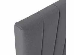 VS Venta-stock Cabecero Eris tapizado 90x60 cm Gris oscuro Gris antracita Best