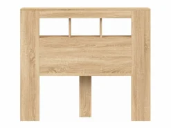 vidaxl Cabecero Y Puente De Cama|Cabecero LED madera ingeniería roble Sonoma 120x18,5x103,5 cm
