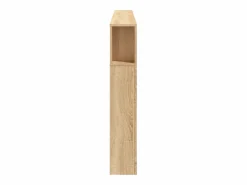 Cabecero LED madera ingeniería roble Sonoma 220x18,5x103,5 cm^Clicnbuy New