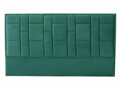 Vente-unique Cabecero moderno de 180 cm en terciopelo Verde abeto HERMINE Verde pino New