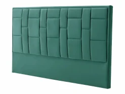 Vente-unique Cabecero moderno Hermine de 140 cm en terciopelo verde abeto Verde pino Clearance
