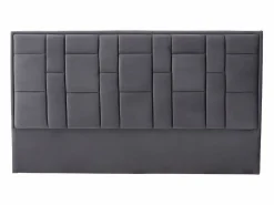 Cabecero moderno Hermine de 160 cm en terciopelo oscuro^Vente-unique
