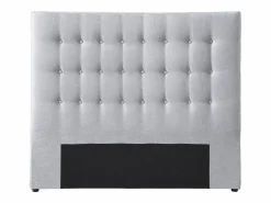 Vente-unique Cabecero Y Puente De Cama|Cabecero tapizado 180 cm en tela - FRANCESCO