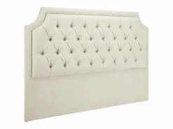 Vente-unique Cabecero tapizado 170 cm en tela - JOHENE Beige
