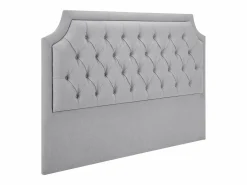 Vente-unique Cabecero tapizado 170 cm en tela gris - JOHENE Gris claro Sale