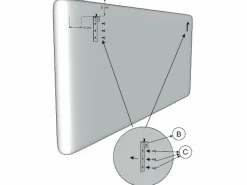Cabecero tapizado Carla 140x60 cm , Acolchado con Espuma, 8 cm de Grosor^VS Venta-stock Discount