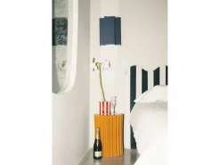 Cabecero tapizado forma ondulada franjas blancas y negras 160x73,5cm Negro