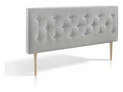 VS Venta-stock Cabecero Y Puente De Cama|Cabecero tapizado Oslo 140x100 cm, capitone en Tela , 8 cm de profundidad