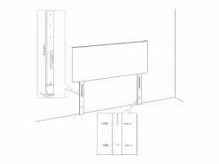 vidaxl Cabeceros 2 unidades de terciopelo oscuro 72x7x78/88 cm Verde Clearance