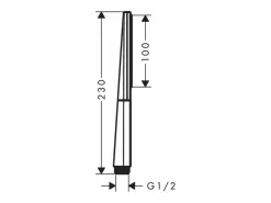 HANSGROHE Grifo|Alcachofa De Ducha, Cabezal|Cabezal de ducha Rainfinity 100 cepillado