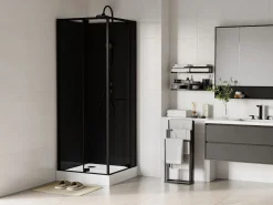 Shower & Design Cabina De Ducha|Cabina de ducha cuadrada - Altura ajustable - - L80 x l80 x Alt. 213/232 cm - BADONI