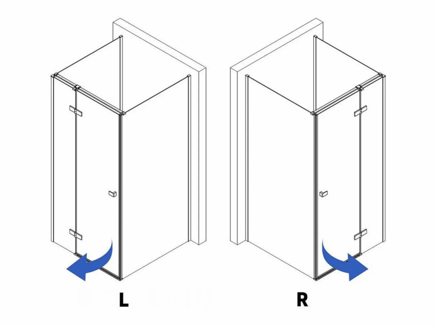 Cabina De Ducha De Pared Atlas Chrome 120X80 Left^Rea Clearance