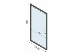 Cabina De Ducha De Pared Rapid Swing 120X100 Chrome^Rea Clearance