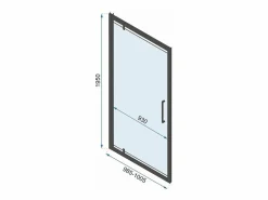 Cabina De Ducha De Pared Rapid Swing 120X100 Chrome^Rea Clearance