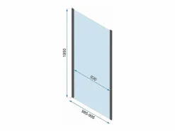 Rea Cabina De Ducha|Cabina De Ducha De Pared Rapid Swing Chrome 100X80