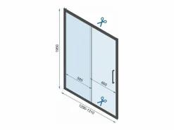 Cabina De Ducha De Pared Rapid Slide Chrome 120X80^Rea Best