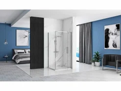 Cabina De Ducha Esquinera Rapid Swing 120X80 Chrome^Rea Best