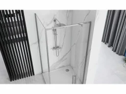 Cabina De Ducha Esquinera Rapid Swing 120X80 Chrome^Rea Best