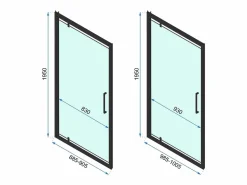 Cabina De Ducha Esquinera Rapid Swing 120X80 Chrome^Rea Best
