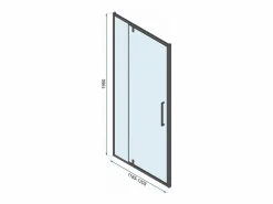 Cabina De Ducha Esquinera Rapid Swing 120X80 Chrome^Rea Best