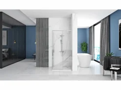 Rea Cabina De Ducha Esquinera Rapid Slide 160X180 Chrome Gris Hot