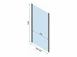 Rea Cabina De Ducha Esquinera Rapid Slide 160X180 Chrome Gris Hot