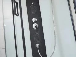 Cabina de ducha hidromasaje, lluvia tropical y ducha de mano PRIMEA - 120 x 80 x 215 cm^Shower & Design Outlet
