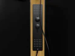 Shower & Design Cabina De Ducha|Cabina de ducha hidromasaje con panel de bambú - L90 x l90 x H225 cm - DESULO