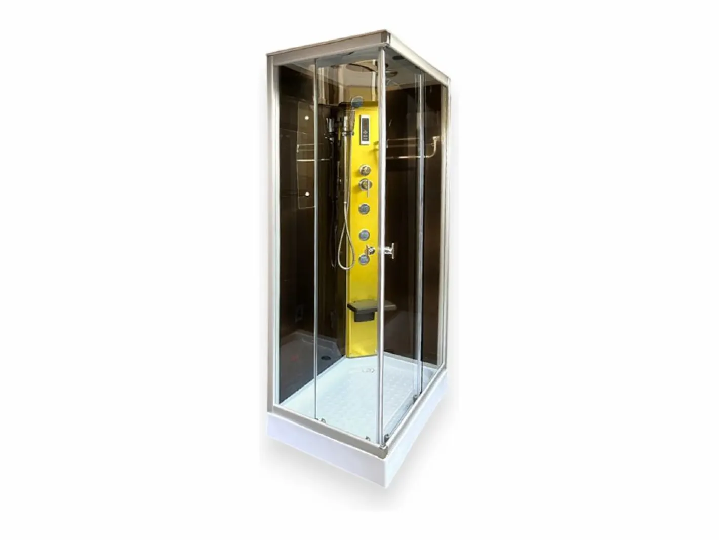 ELITESHOPPING Cabina de ducha hidromasaje 100 x 70 cm - Venus Transparente Hot