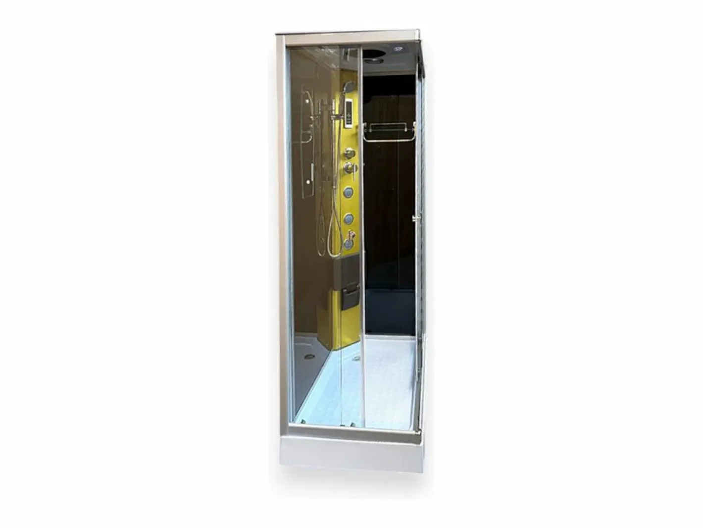 ELITESHOPPING Cabina de ducha hidromasaje 100 x 70 cm - Venus Transparente Hot