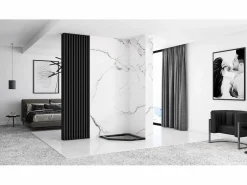 Rea Cabina De Ducha Diamond 80X80 Black + Plato De Ducha Savoy White Negro Sale