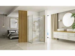 Cabina De Ducha Hugo Brush Gold 100X80^Rea Sale