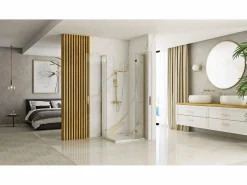 Rea Cabina De Ducha Hugo 80X80 Brush Gold Dorado Clearance