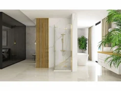 Rea Cabina De Ducha Hugo 80X80 Brush Gold Dorado Clearance