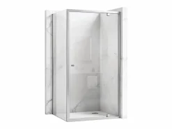 Rea Cabina De Ducha Primo Swing 90X70 Chrome Gris