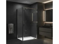 Rea Cabina De Ducha Primo Swing 90X100 Chrome Gris Sale