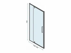 Rea Cabina De Ducha Rapid Swing 80x80 Black Negro Discount