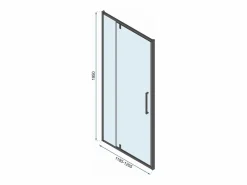 Rea Cabina De Ducha Rapid Swing 70x80 Black Negro Online